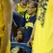 Michigan sophomore Trey Burke's mother Ronda watches from the stands during the second half of the national championship game at the Georgia Dome in Atlanta on Monday, April 8, 2013. Melanie Maxwell I AnnArbor.com